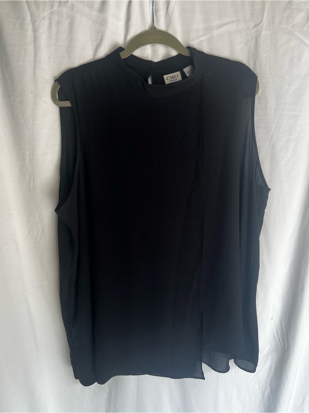 Cato Black Sleeveless Mock Neck Camisole